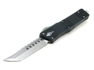 Microtech Knives Combat Troodon Hellhound Tanto Black 3.8" Stonewash Blade