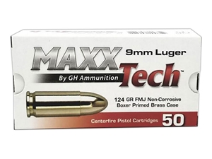 Tulammo MaxxTech 9mm 124gr FMJ 50rd