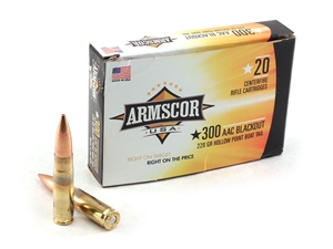 Armscor USA 300 Blackout 220gr HPBT 20rd