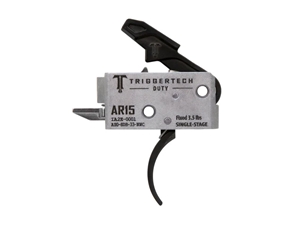 TriggerTech Duty AR15 3.5lb Single Stage Trigger, Curved 