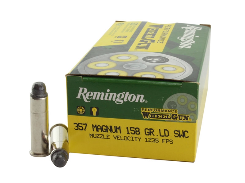 ington Ammunition RPW357M5 Performance WheelGun357 Mag 158 GR Lead Semi Wadcutter (LSWC) Ammo