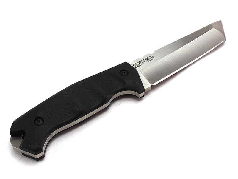 Cold Steel Large Warcraft Fixed Blade Knife Black G10 Handle