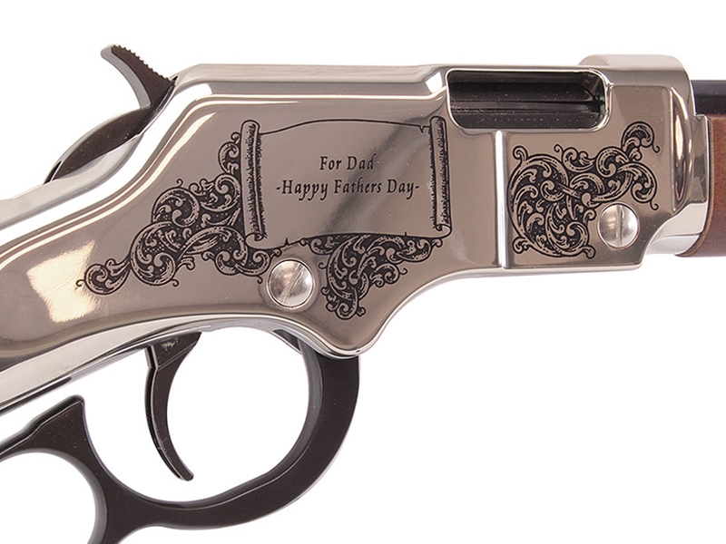 Henry Golden Boy Silver Fathers Day Edition Blued/Nickel Plated Lever ...