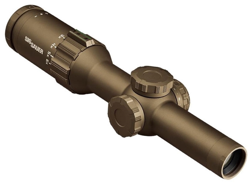 Sig Sauer Tango 6T 1-6x24 30mm DWLR6 7.62 SDMR FFP Riflescope, FDE