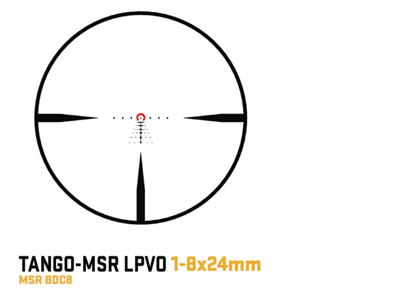 Sig Sauer Tango-MSR LPVO 1-8x 24mm Rifle Scope - Illuminated MSR BDC8