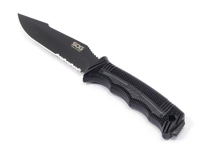 SOG Knives - SEAL Strike - Black TiNi, Deluxe Sheath