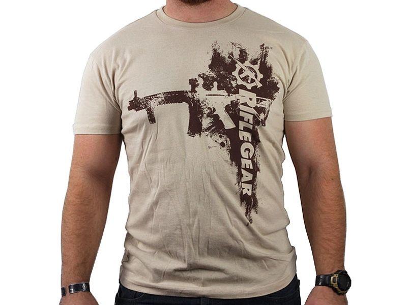 RifleGear Rifle Fashion T-Shirt, Tan